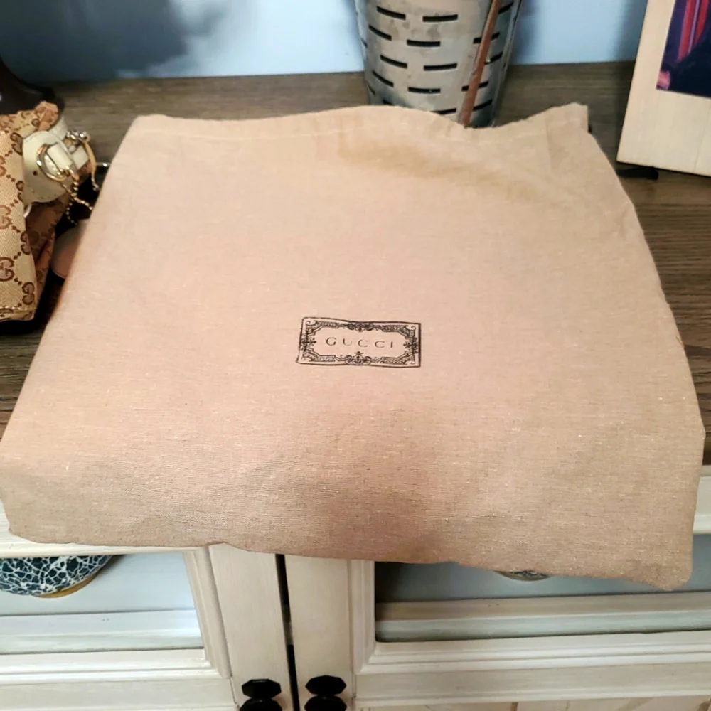 Gucci Brown and Beige Monogram Handbag Set - Picture 9 of 13